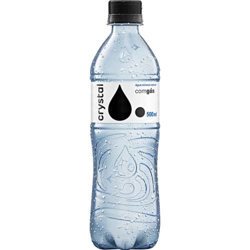 Água Mineral Com Gás Cristal 500ml.