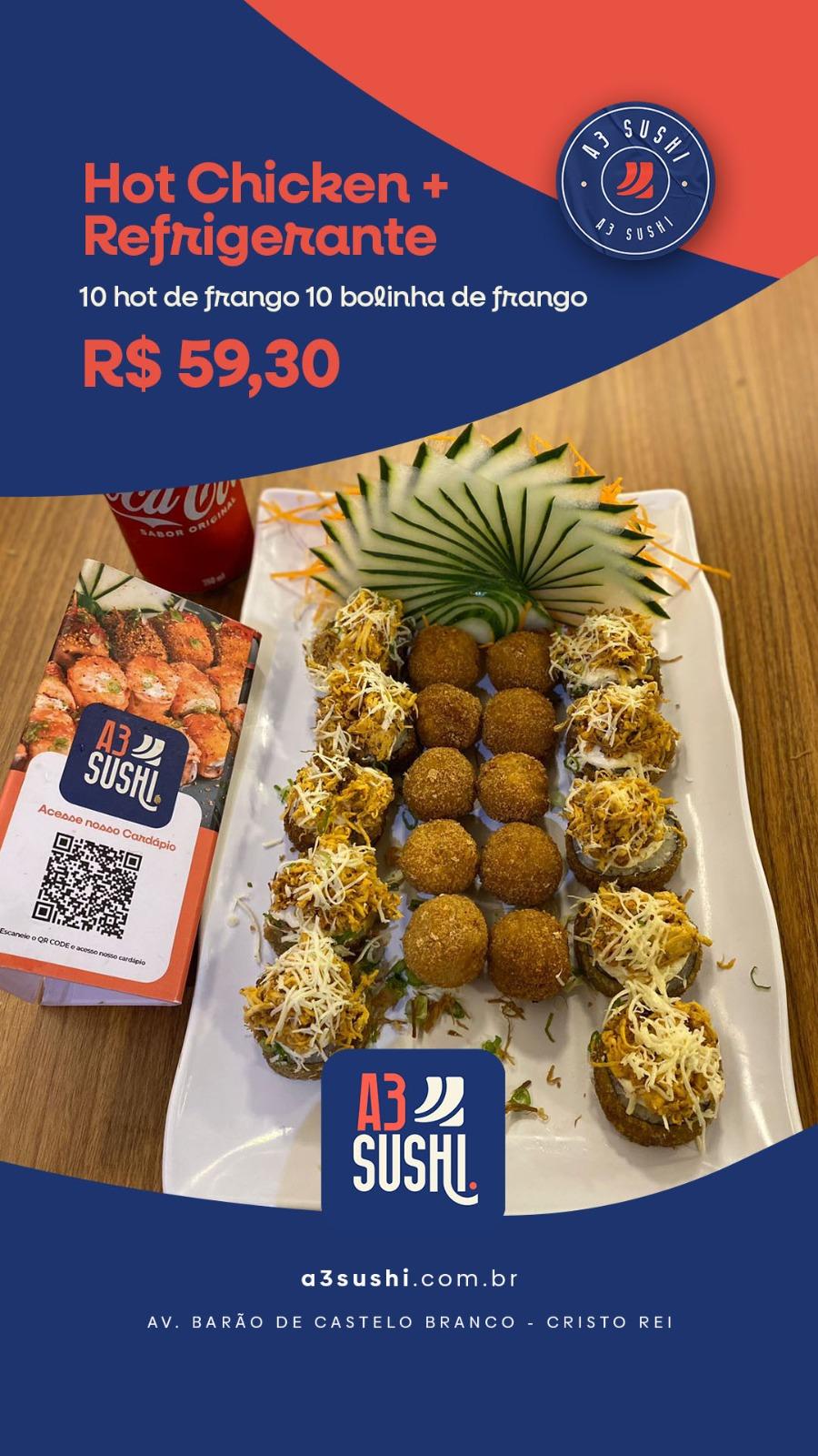 COMBO HOTS DE FRANGO+ 1 COCA LATA